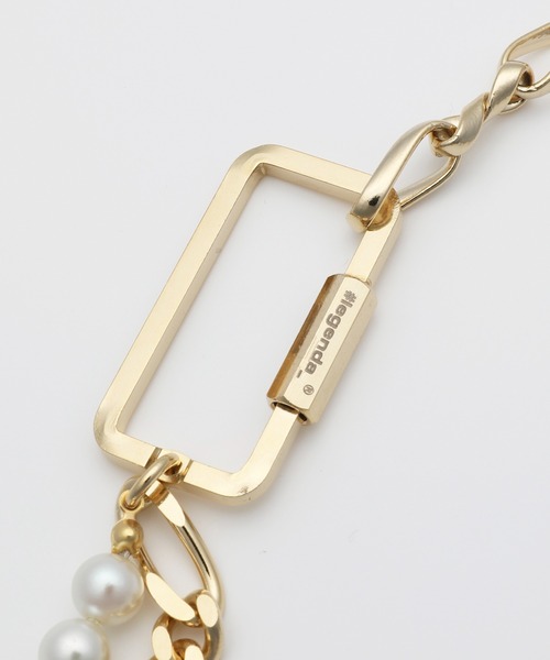 LEGENDA（レジェンダ）の「Pearl×Chain Choker Necklace（ネックレス・メンズ・シルバー/ゴールド・FREE）」の11枚目の写真