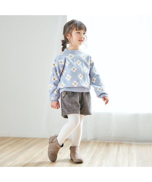 apres les cours（アプレレクール）の「リボンポケットショートパンツ（その他パンツ・キッズ・アイボリー/チャコール/パープル/キャメル/ライトグレー/ダークグリーン・100/110/120/80/90/130/140）」の10枚目の写真