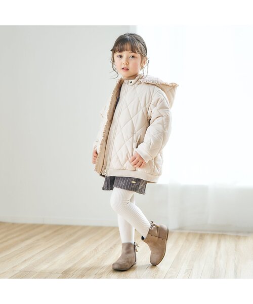 apres les cours（アプレレクール）の「リボンポケットショートパンツ（その他パンツ・キッズ・アイボリー/チャコール/パープル/キャメル/ライトグレー/ダークグリーン・100/110/120/80/90/130/140）」の11枚目の写真