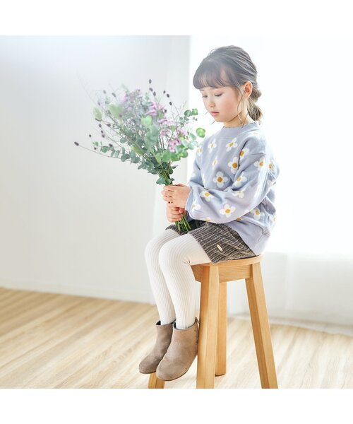 apres les cours（アプレレクール）の「リボンポケットショートパンツ（その他パンツ・キッズ・アイボリー/チャコール/パープル/キャメル/ライトグレー/ダークグリーン・100/110/120/80/90/130/140）」の12枚目の写真