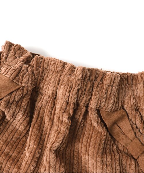 apres les cours（アプレレクール）の「リボンポケットショートパンツ（その他パンツ・キッズ・アイボリー/チャコール/パープル/キャメル/ライトグレー/ダークグリーン・100/110/120/80/90/130/140）」の19枚目の写真