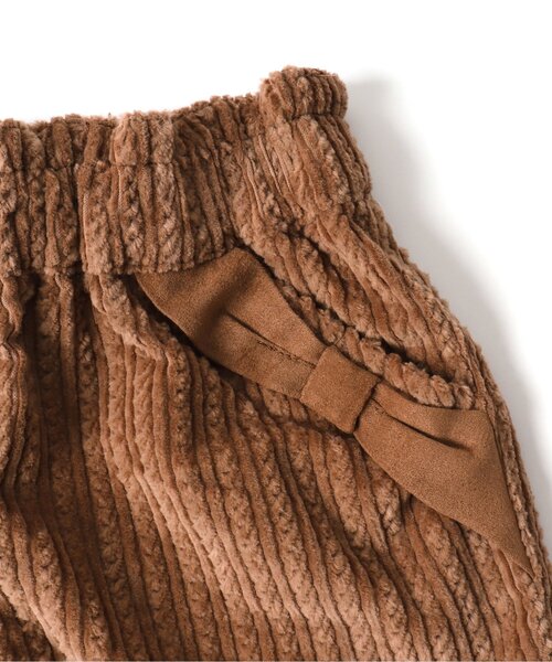 apres les cours（アプレレクール）の「リボンポケットショートパンツ（その他パンツ・キッズ・アイボリー/チャコール/パープル/キャメル/ライトグレー/ダークグリーン・100/110/120/80/90/130/140）」の20枚目の写真