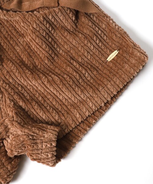 apres les cours（アプレレクール）の「リボンポケットショートパンツ（その他パンツ・キッズ・アイボリー/チャコール/パープル/キャメル/ライトグレー/ダークグリーン・100/110/120/80/90/130/140）」の22枚目の写真