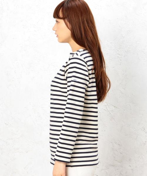 ORCIVAL（オーシバル）の「ORCIVAL（オーシバル） FRENCH TERRY BOR プルオーバー（Tシャツ/カットソー・レディース・オフホワイト/ネイビー・フリー）」の5枚目の写真