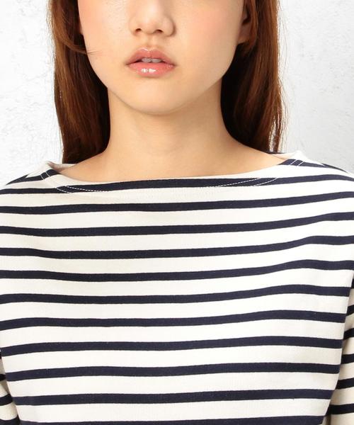 ORCIVAL（オーシバル）の「ORCIVAL（オーシバル） FRENCH TERRY BOR プルオーバー（Tシャツ/カットソー・レディース・オフホワイト/ネイビー・フリー）」の7枚目の写真