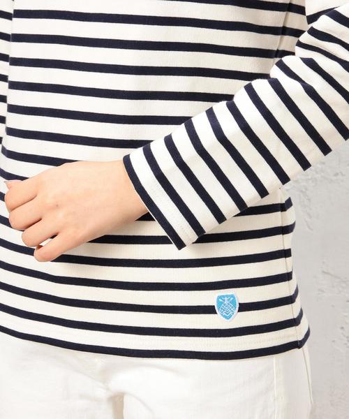 ORCIVAL（オーシバル）の「ORCIVAL（オーシバル） FRENCH TERRY BOR プルオーバー（Tシャツ/カットソー・レディース・オフホワイト/ネイビー・フリー）」の8枚目の写真