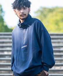 『Dickies/ディッキーズ』裏毛ハーフジップトレーナー