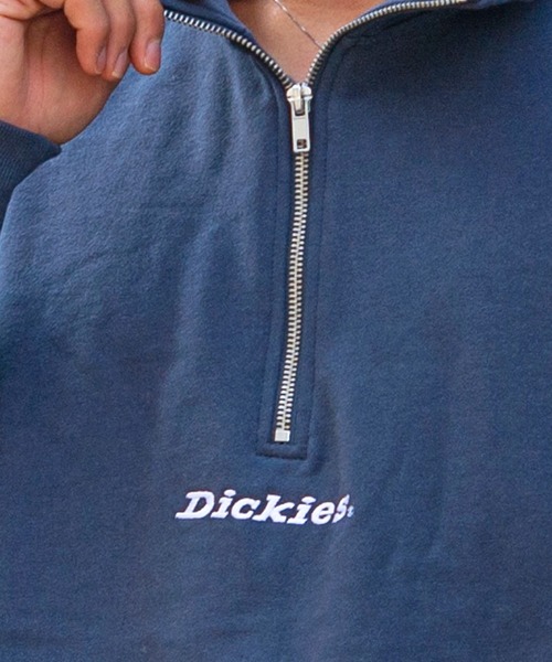 Dickies（ディッキーズ）の「『Dickies/ディッキーズ』裏毛ハーフジップトレーナー（スウェット・メンズ・チャコールグレー/ネイビー/オートミール/グリーン/ホワイト/ブルー系その他/マスタード・M/L）」の14枚目の写真