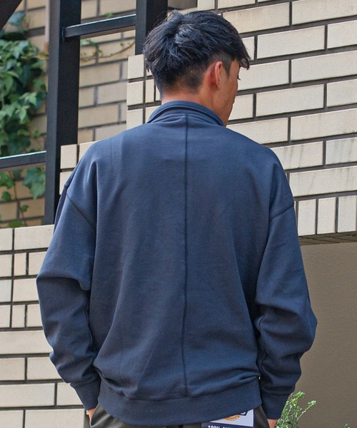 Dickies（ディッキーズ）の「『Dickies/ディッキーズ』裏毛ハーフジップトレーナー（スウェット・メンズ・チャコールグレー/ネイビー/オートミール/グリーン/ホワイト/ブルー系その他/マスタード・M/L）」の17枚目の写真