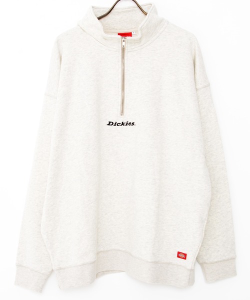 Dickies（ディッキーズ）の「『Dickies/ディッキーズ』裏毛ハーフジップトレーナー（スウェット・メンズ・チャコールグレー/ネイビー/オートミール/グリーン/ホワイト/ブルー系その他/マスタード・M/L）」の18枚目の写真