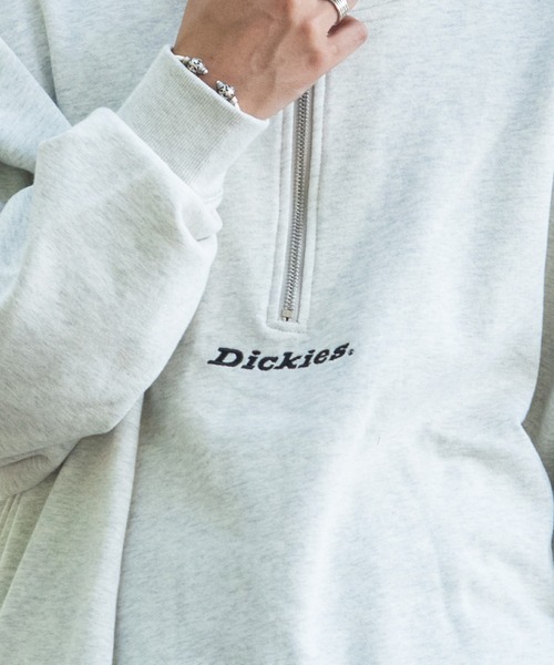 Dickies（ディッキーズ）の「『Dickies/ディッキーズ』裏毛ハーフジップトレーナー（スウェット・メンズ・チャコールグレー/ネイビー/オートミール/グリーン/ホワイト/ブルー系その他/マスタード・M/L）」の19枚目の写真
