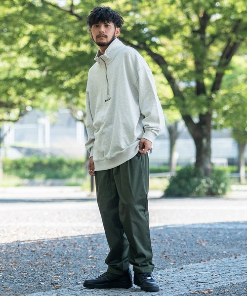 Dickies（ディッキーズ）の「『Dickies/ディッキーズ』裏毛ハーフジップトレーナー（スウェット・メンズ・チャコールグレー/ネイビー/オートミール/グリーン/ホワイト/ブルー系その他/マスタード・M/L）」の20枚目の写真