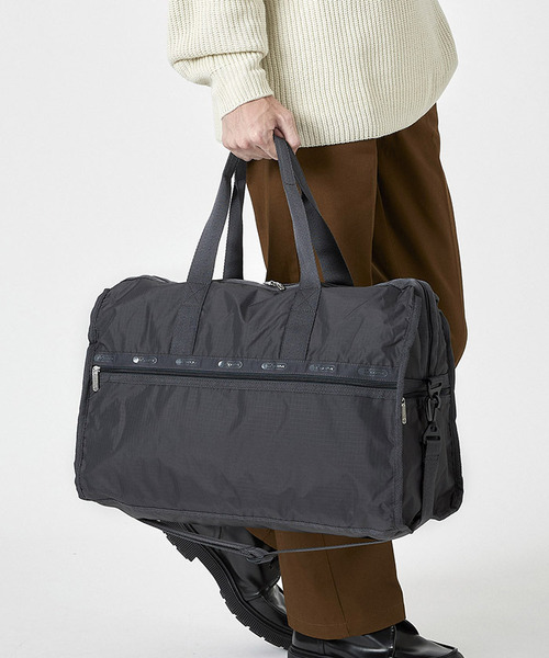 LeSportsac(レスポートサック)の「DELUXE LG WEEKENDER サンダー(ボストンバッグ・レディース・グレー・FREE)」の5枚目の写真