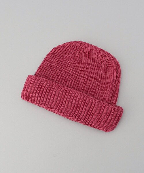 FREAK'S STORE（フリークスストア）の「【WEB限定】OLDDERBY KNITWEAR/オールドダービー・ニットウェア　メリノウールシェイプボアキャップ（ハット・レディース・ブラック/ナチュラル/グレー/ブルー/ピンク/イエロー/ベージュ・ﾌﾘ-）」の7枚目の写真