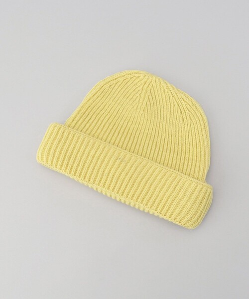 FREAK'S STORE（フリークスストア）の「【WEB限定】OLDDERBY KNITWEAR/オールドダービー・ニットウェア　メリノウールシェイプボアキャップ（ハット・レディース・ブラック/ナチュラル/グレー/ブルー/ピンク/イエロー/ベージュ・ﾌﾘ-）」の6枚目の写真