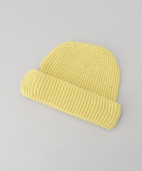 FREAK'S STORE（フリークスストア）の「【WEB限定】OLDDERBY KNITWEAR/オールドダービー・ニットウェア　メリノウールシェイプボアキャップ（ハット・レディース・ブラック/ナチュラル/グレー/ブルー/ピンク/イエロー/ベージュ・ﾌﾘ-）」の8枚目の写真