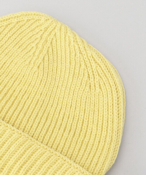 FREAK'S STORE（フリークスストア）の「【WEB限定】OLDDERBY KNITWEAR/オールドダービー・ニットウェア　メリノウールシェイプボアキャップ（ハット・レディース・ブラック/ナチュラル/グレー/ブルー/ピンク/イエロー/ベージュ・ﾌﾘ-）」の9枚目の写真