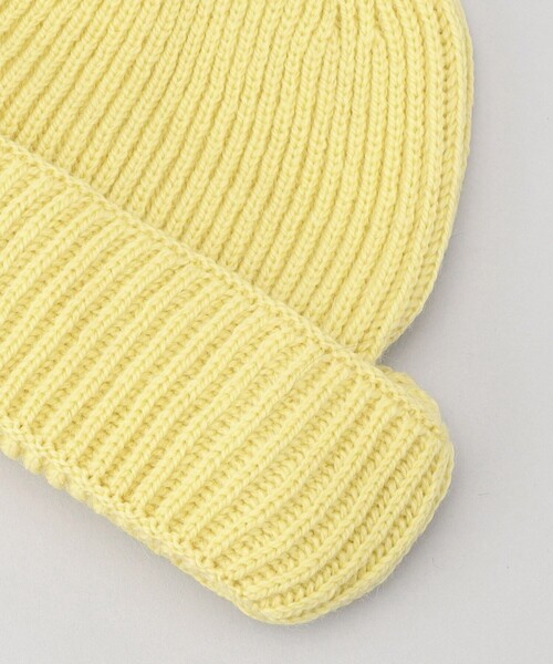 FREAK'S STORE（フリークスストア）の「【WEB限定】OLDDERBY KNITWEAR/オールドダービー・ニットウェア　メリノウールシェイプボアキャップ（ハット・レディース・ブラック/ナチュラル/グレー/ブルー/ピンク/イエロー/ベージュ・ﾌﾘ-）」の10枚目の写真