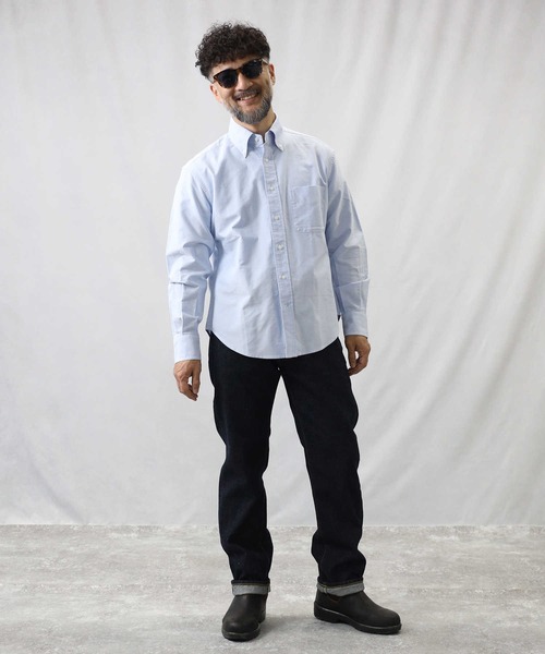 Salt&Pepper(ソルトアンドペッパー)の「【Salt&Pepper】ボタンダウンシャツ(シャツ/ブラウス・メンズ・サックスブルー/ホワイト/イエロー・M/L/XL/S)」の20枚目の写真