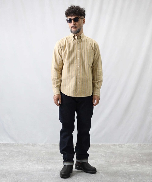 Salt&Pepper(ソルトアンドペッパー)の「【Salt&Pepper】ボタンダウンシャツ(シャツ/ブラウス・メンズ・サックスブルー/ホワイト/イエロー・M/L/XL/S)」の7枚目の写真