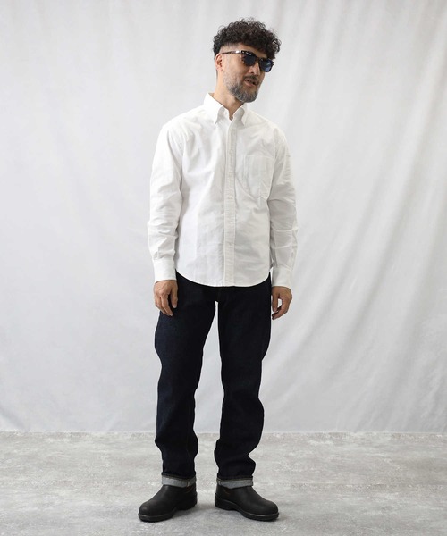 Salt&Pepper(ソルトアンドペッパー)の「【Salt&Pepper】ボタンダウンシャツ(シャツ/ブラウス・メンズ・サックスブルー/ホワイト/イエロー・M/L/XL/S)」の9枚目の写真