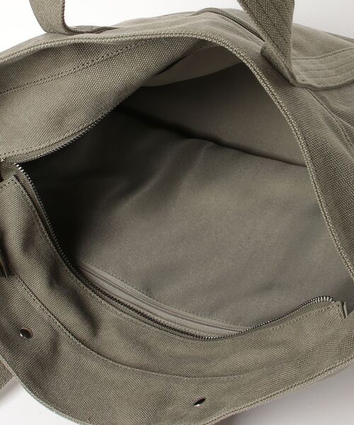 VANQUISH(ヴァンキッシュ)の「VANQUISH / ヴァンキッシュ コットン トートバッグ(トートバッグ・メンズ・カーキ/アイボリー/ブラック・FREE)」の6枚目の写真