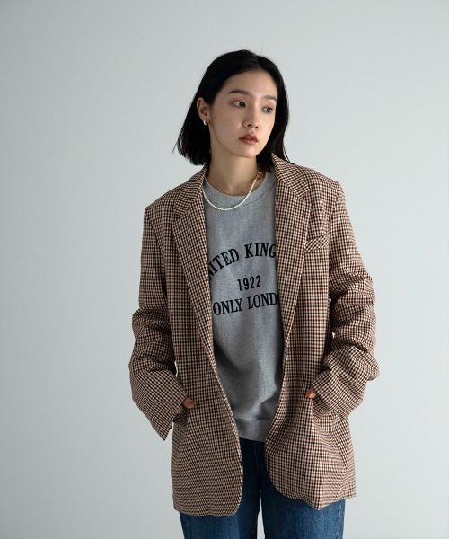 marjour（マージュール）の「UK LOGO SWEAT（スウェット・レディース・グレー/ネイビー・M）」の15枚目の写真