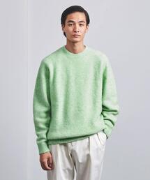 ヘアリー クルーネックセーター