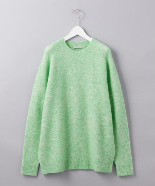 UNITED ARROWS(ユナイテッドアローズ)の「ヘアリー クルーネックセーター(ニット/セーター・メンズ・ライトグレー/ライム/シャーベット/ブラック/ロイヤルブルー・L/XL/M/S)」の15枚目の写真