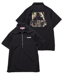 XLARGE | HALF ZIP S/S CAMO OG WORK SHIRT(シャツ/ブラウス)