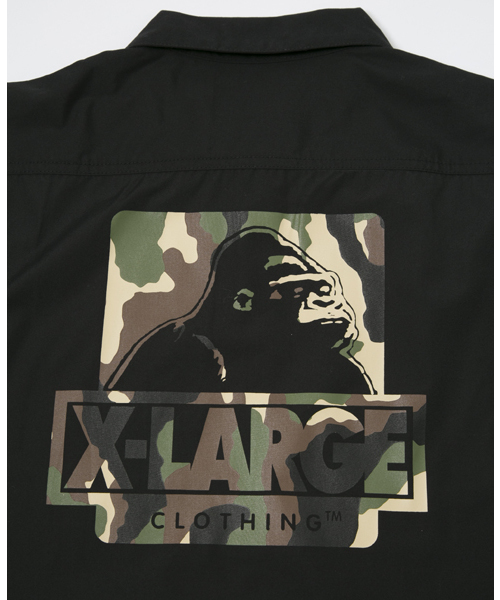 XLARGE(エクストララージ)の「HALF ZIP S/S CAMO OG WORK SHIRT(シャツ/ブラウス・メンズ・ブラック/カーキ/バーガンディー/グリーン/ネイビー・MEDIUM/X-LARGE/LARGE/SMALL)」の6枚目の写真