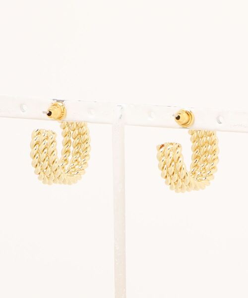 Burner(バーナー)の「【OKUOKU 0909】 ロープデザインピアス oku-pierce-674492277223-489 I(ピアス(両耳用)・レディース・A・FREE)」の2枚目の写真