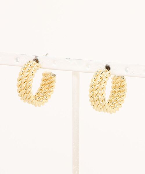 Burner(バーナー)の「【OKUOKU 0909】 ロープデザインピアス oku-pierce-674492277223-489 I(ピアス(両耳用)・レディース・A・FREE)」の4枚目の写真
