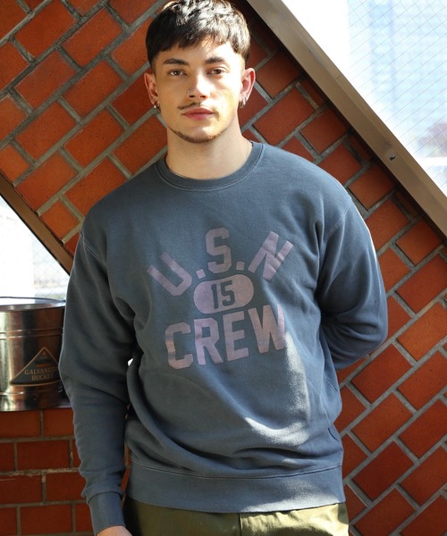 HOUSTON（ヒューストン）の「HOUSTON スウェット（U.S.N CREW）（スウェット）」 WEAR