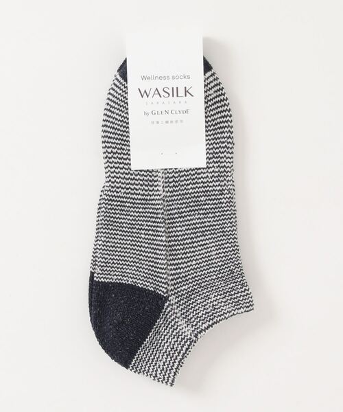 ADPOSION(アドポーション)の「蒸れとさよならするソックス WASILK ANKLE(ソックス/靴下・レディース・アイボリー/ブルー/ネイビー/ピンク・FREE)」の2枚目の写真