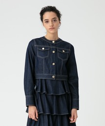 新品タグ付き【LOULOU WILLOUGHBY】デニムクルージャケット LOULOU WILLOUGHBY（ルルウィルビー）の「【LOULOU WILLOUGHBY