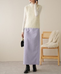 IAMUSE（アイアミューズ）の「【1枚で格上コーデの完成。】フラワーふくれジャガード ナロースカート S0886【IAMUSE】（スカート・レディース）」