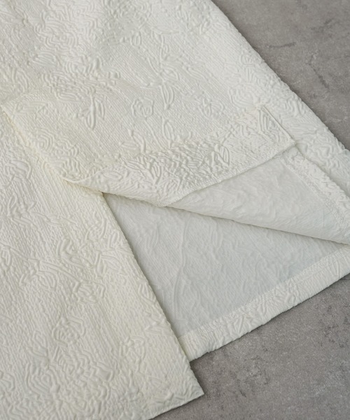 IAMUSE（アイアミューズ）の「【1枚で格上コーデの完成。】フラワーふくれジャガード ナロースカート S0886【IAMUSE】（スカート・レディース・ブラック/パープル/グリーン/アイボリー・FREE）」の20枚目の写真