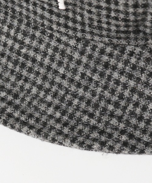 STUSSY（ステューシー）の「STUSSY/ステューシー Wool Check Big Stock Bucket バケットハット ブランドロゴ刺繍（ハット・メンズ・ブラウン/チャコール/ブルー・L/XL/S/M）」の8枚目の写真
