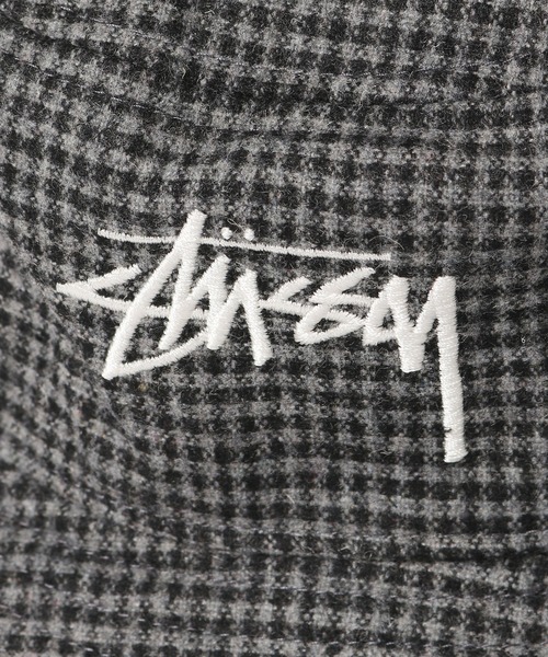 STUSSY（ステューシー）の「STUSSY/ステューシー Wool Check Big Stock Bucket バケットハット ブランドロゴ刺繍（ハット・メンズ・ブラウン/チャコール/ブルー・L/XL/S/M）」の13枚目の写真