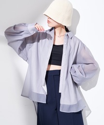 Solace | シアーレイヤードオーバーシャツ(シャツ/ブラウス)