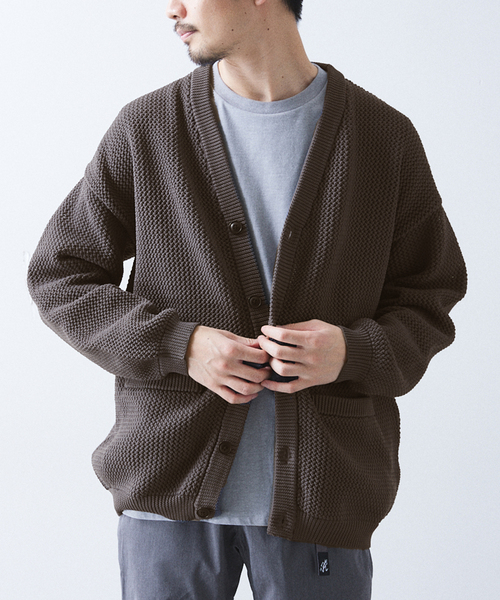 417 EDIFICE（フォーワンセブンエディフィス）の「ポリメッシュ カラーカーディガン（カーディガン/ボレロ・メンズ・チャコールグレー/グリーン/ブルー/レッド/ベージュ・SMALL/MEDIUM/LARGE）」の14枚目の写真