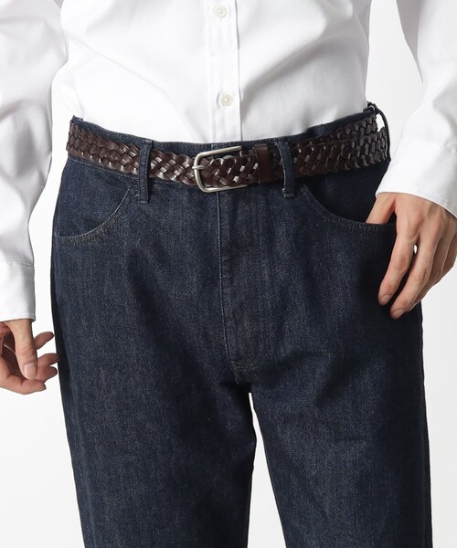 THE SHOP TK （ザ ショップ ティーケー ）の「◆イタリーレザーメッシュベルト（ベルト・メンズ・ダークブラウン/ブラック・00）」の7枚目の写真