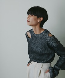 mici | (mici)サークルカットオフプルオーバー(Tシャツ/カットソー)