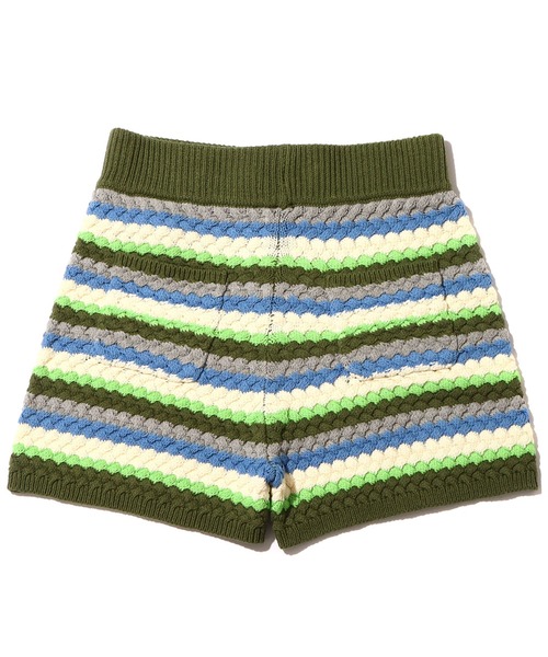 atmos pink(アトモスピンク)の「atmos pink ボーダーニットショーパン(その他パンツ・レディース・ピンク/グリーン/ネイビー・S/M)」の18枚目の写真