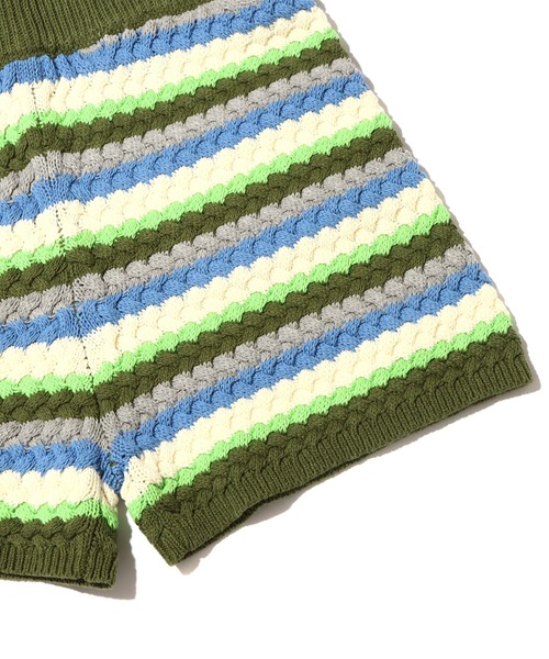 atmos pink(アトモスピンク)の「atmos pink ボーダーニットショーパン(その他パンツ・レディース・ピンク/グリーン/ネイビー・S/M)」の17枚目の写真