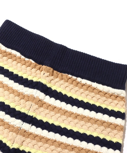 atmos pink(アトモスピンク)の「atmos pink ボーダーニットショーパン(その他パンツ・レディース・ピンク/グリーン/ネイビー・S/M)」の16枚目の写真