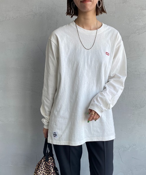 CHUMS（チャムス）の「【WEB限定】[CHUMS/チャムス] ブービーバードバックプリント ロングスリーブTシャツ（Tシャツ/カットソー・レディース・ブラック/グレイッシュベージュ/ホワイト/ホワイト×ネイビー・XL/M/XXL/L/LARGE）」の6枚目の写真
