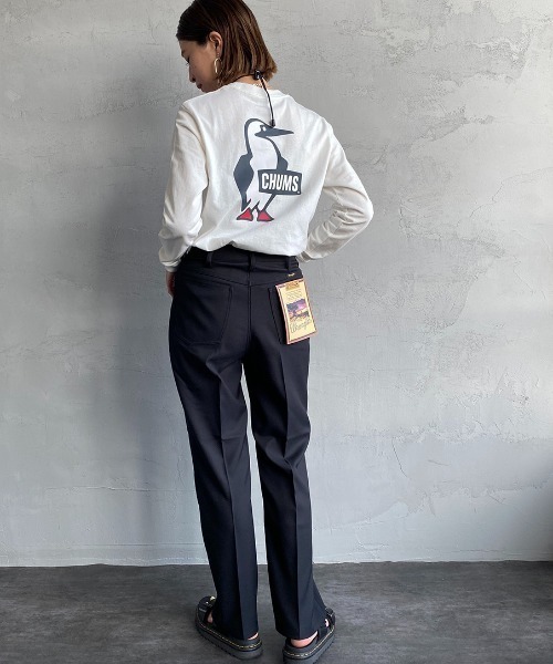 CHUMS（チャムス）の「【WEB限定】[CHUMS/チャムス] ブービーバードバックプリント ロングスリーブTシャツ（Tシャツ/カットソー・レディース・ブラック/グレイッシュベージュ/ホワイト/ホワイト×ネイビー・XL/M/XXL/L/LARGE）」の13枚目の写真
