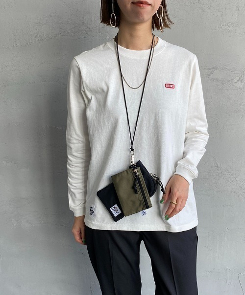 CHUMS（チャムス）の「【WEB限定】[CHUMS/チャムス] ブービーバードバックプリント ロングスリーブTシャツ（Tシャツ/カットソー・レディース・ブラック/グレイッシュベージュ/ホワイト/ホワイト×ネイビー・XL/M/XXL/L/LARGE）」の19枚目の写真
